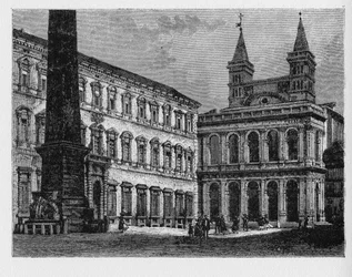 Det antika Roms historia. Archbasilica of St. John Lateran är katedralkyrkan i Roms stift och det officiella kyrkliga sätet för biskopen av Rom, som är påven.