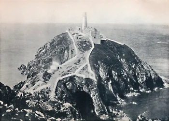Holyhead - The South Stack, fyr, 1895