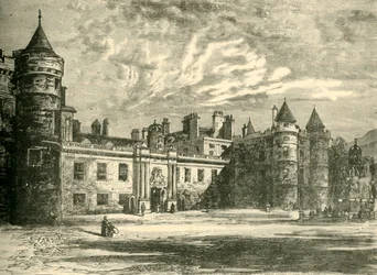 Holyrood Palace, Edinburgh, 1890.