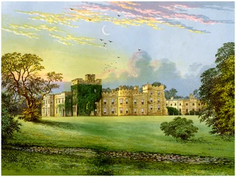 Hornby Castle, Yorkshire, hem för hertigen av Leeds, c1880.