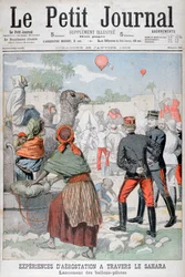 Luftballonger som korsar Saharaöknen, 1903