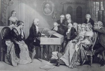 Huskonsert hos familjen Mozart i Wien, 1800-talet