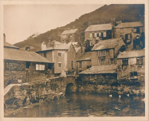 Hus på rekvisita - Polperro, 1927