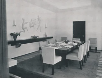 Hus i Bukarest av Rudolf Frankel - Matsalen, 1942