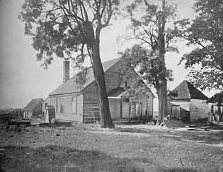 Hus där Stonewall Jackson dog, Richmond, Virginia, c1897.