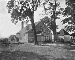Hus där Stonewall Jackson dog, Richmond, Virginia, USA, c1900.