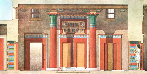 General Ramoses hus i Tell el-Amarna, Egypten, 1928.