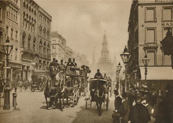 Hur London har förändrats sedan toppers bars av passagerare utanför, c1900, c1935.