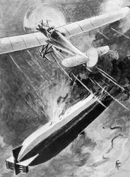 Hur underlöjtnant Warneford vann sin VC, 7 juni 1915, 1920