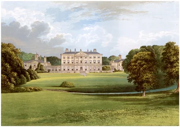 Howick Hall, Northumberland, hem för Earl Grey, c1880