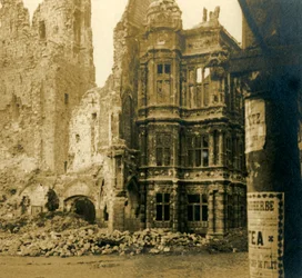 Rådhuset, Arras, norra Frankrike, c1914-c1918.