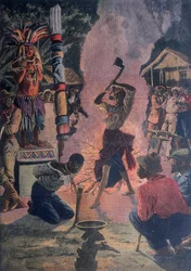 Människooffer, Lafayette, Louisiana, USA, 1912