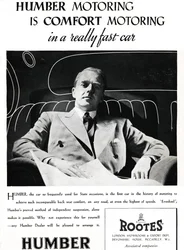 Humber Motoring är Comfort Motoring i en riktigt snabb bil, 1937