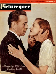Humphrey Bogart 1899-1957 och Lauren Bacall född 1924, amerikanska skådespelare, 1946