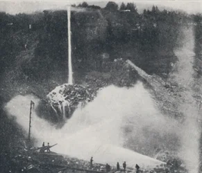 Hydraulisk gruvdrift, 1923.