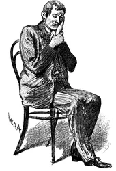 Hypnospatient som lider av imaginär tandvärk, 1891