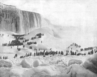 Ice Mountain, Niagara, delstaten New York, USA, c1900.