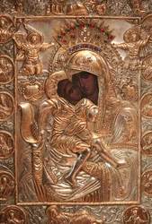 Ikon. Saint-Antoine-le-Grand ortodoxa kyrka Saint-Laurent-en-Royans Frankrike