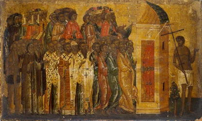 Ikon för The Just Entering Paradise, tidigt 1500-tal