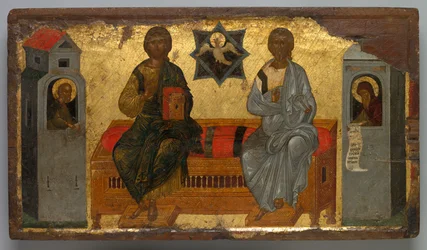 Ikon av Nya testamentets treenighet, ca. 1450.