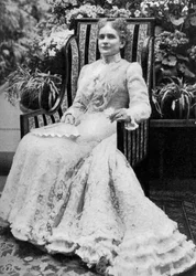 Ida Saxton McKinley, hustru till den amerikanske presidenten William McKinley, c1900, 1908