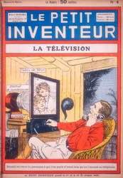 Idé för en videotelefon som använder neonrör för att visa bilden, c1927