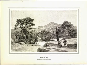 Illustration hämtad från boken Variegated travel pictures av Jerichau-Baumann, Elisabeth och utgiven av Forlagsbureauet (Köpenhamn, 1881)