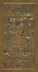Illustrerad biografi om prins Shotoku Shotoku Taishi e-den, 1300-talet.