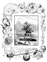 Illustration från Francis Quarles Emblems, 1895