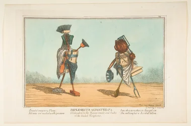 Implements Animated, Pl. 2, tillägnad husbiträden och kockarna i Storbritannien, ca. 1811.