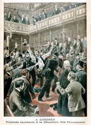 I London, våldsam incident i underhuset, 1901