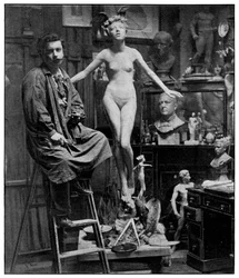 I Mr Lucchesis Studio, London, 1899