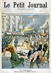 I Spanien utbröt upplopp i Barcelona 1901