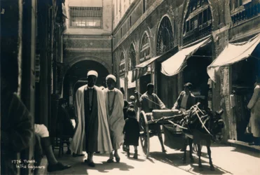 I basaren, Tunis, Egypten, 1936