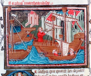 Indiska segelfartyg beskrivna av Marco Polo, 1400-talet