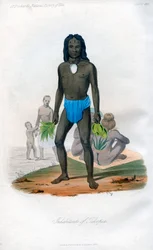 Invånare i Tikopia, 1848