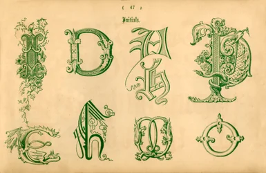 Initialer, 1862