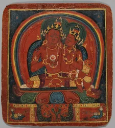 Initieringskort Tsakalis: Amitabha, tidigt 1400-tal.