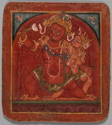 Initieringskort Tsakalis: Hayagriva, tidigt 1400-tal.