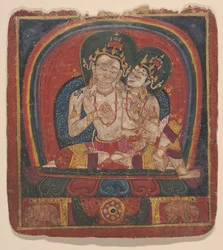 Initieringskort Tsakalis: Vairochana, tidigt 1400-tal.