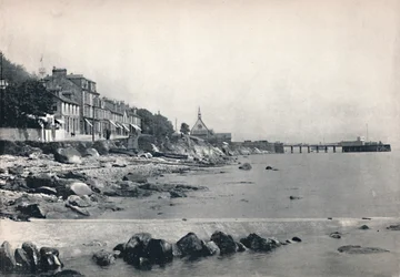 Innellan - Visar Rocky Beach och Steamboat Pier, 1895