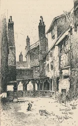 Inre klostret, tittar västerut, 1895