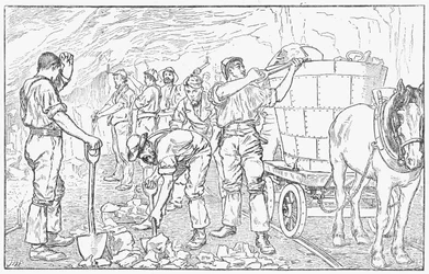 Inuti en saltgruva i Cheshire, 1889