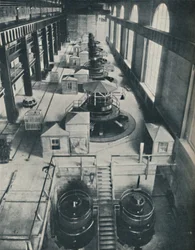 Maktinstrument för Niagaraflodens forsande vatten, c1935