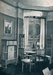 Interiör. Dekorerad av M. Niedermoser, c1900
