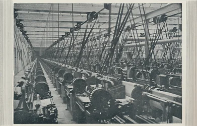 Interiör av Cotton Mill, 1910