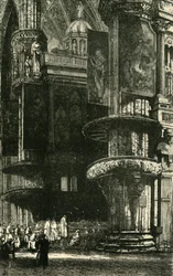 Milanos katedrals interiör, 1890.