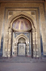 Interiör av Mughal-moskén, Delhi, Indien
