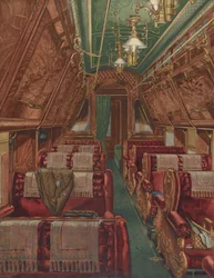 Interiör av Pullman Coach, 1888, 19351942.