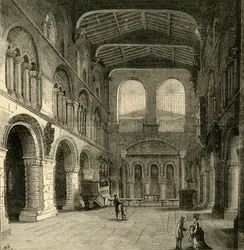 Interiör av St. Bartholomew-The-Great, c1872.